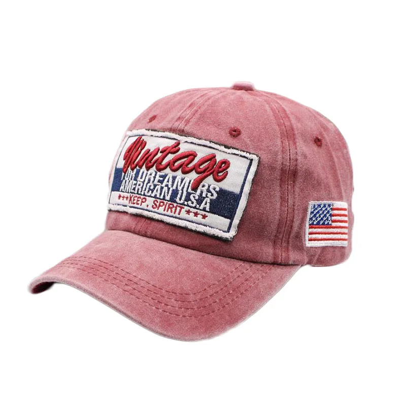 

HANGYUNXUANHAO New Washed Cotton Men Baseball Cap Snapback Hats For Women Embroidery Baseball Hat Letter Bone Gorras Casquette