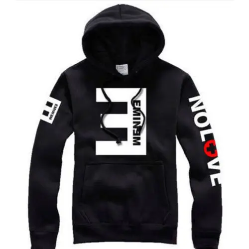 2018 мужские флисовые толстовки Eminem пуловер с принтом Толстовка | Мужская одежда