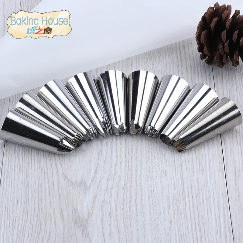 9 шт./компл. из нержавеющей стали Кондитерские трубки трубопровод коробка для