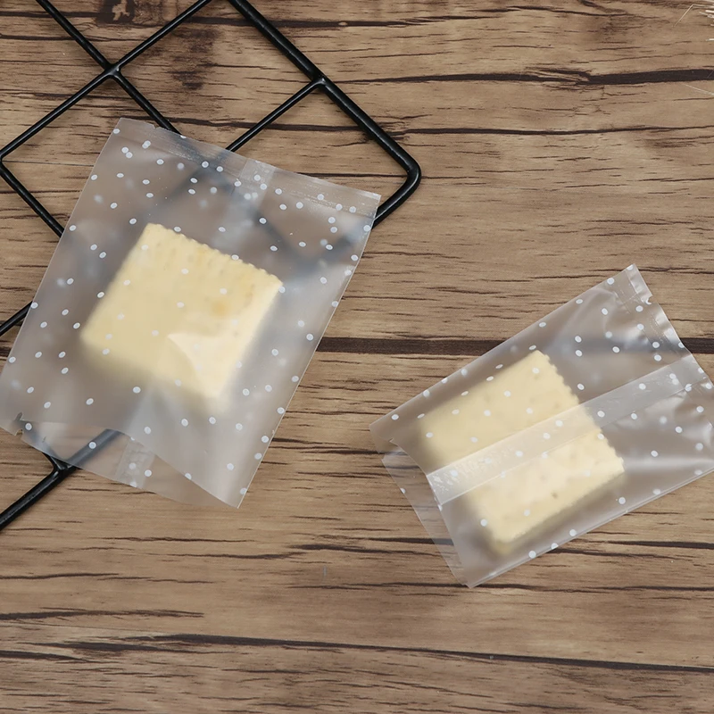 100 шт./партия пластиковые пакеты для упаковки печенья |