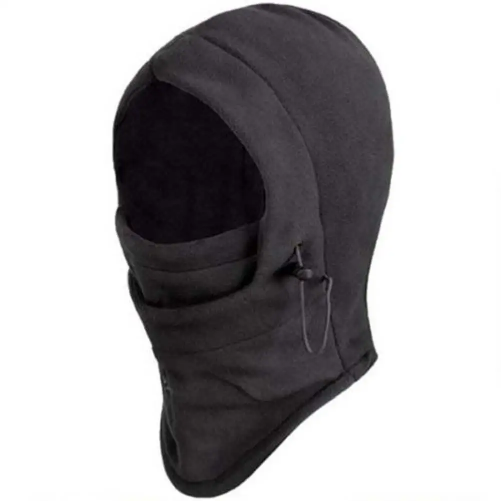 Hot Sale Thermal Fleece Hood Swat Wind Winter Stopper Face Mask Unisex Hat dark grey keep warm for men or women | Аксессуары для