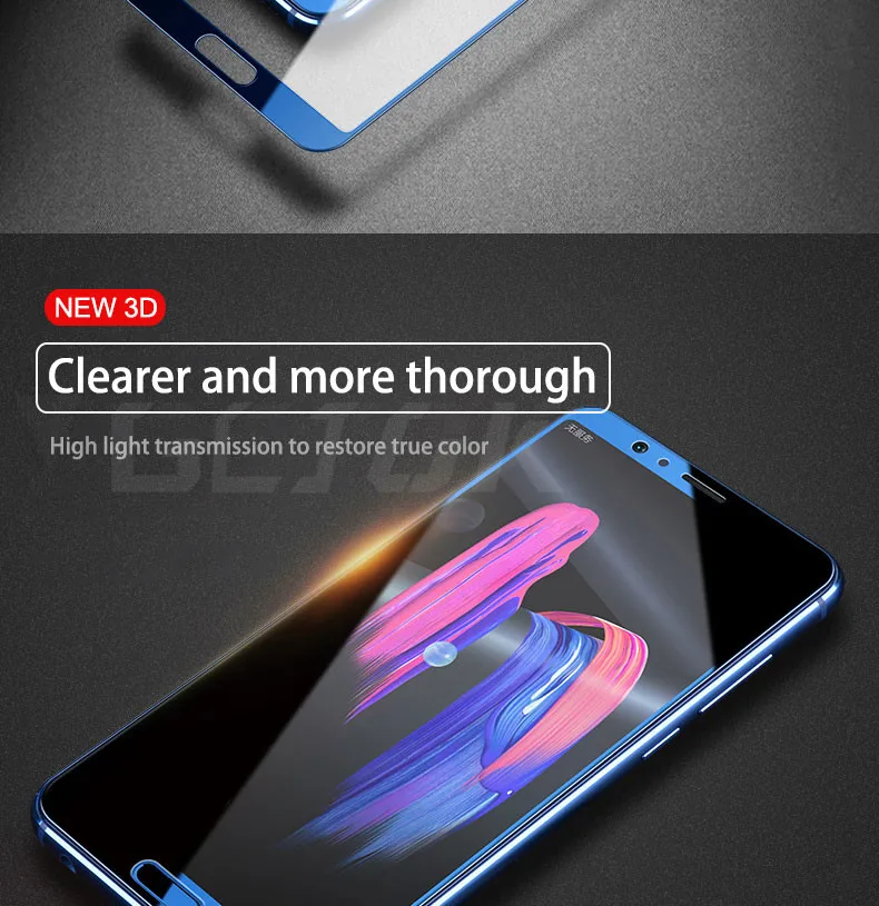 С уровнем твердости 9H 3D полное покрытие закаленное Стекло для huawei P20 Pro P20 Lite Plus Экран защитное стекло на Honor 9 10 Lite 8X 8C 8A V10 V9 пленка