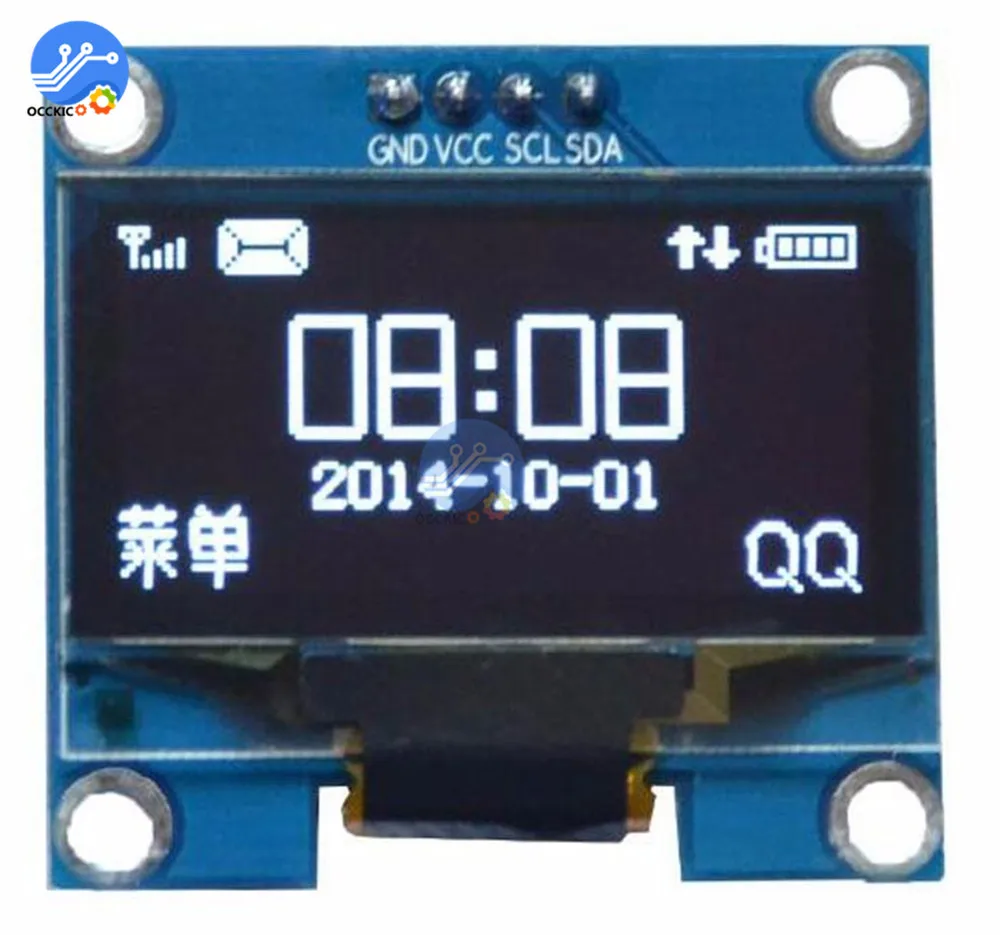 1 3 дюймовый IIC I2C серийный белый oled-дисплей модуль 128X64 интерфейс ssh1106 плата с
