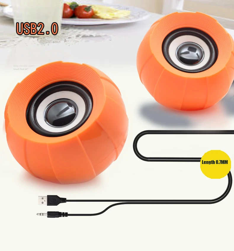 Portable Mini Speaker 3.5mm Wired Desktop Laptop Speakers Multimedia USB Computer Loudspeaker Super Bass Music Player