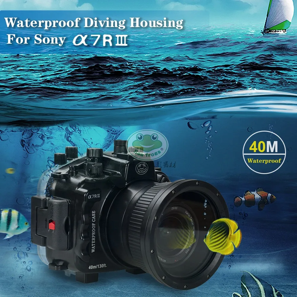 Водонепроницаемый чехол Seafrogs для камеры Sony A7 III A7R M3 28 70 мм 90 16 35 мм|Сумки