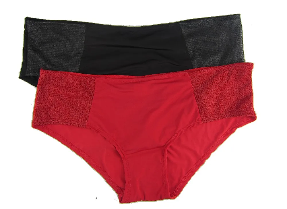 Женские трусики больших размеров черного/красного цвета, размеры S/M/L/XXL/XXXL, мягкие, но по низкой цене, настоящие фотографии