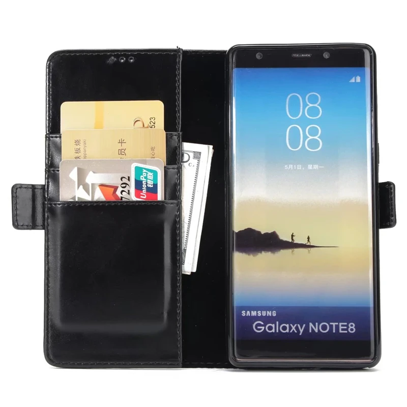 Роскошные кожаные чехлы Crazy Horse для Samsung Galaxy S8/S8 Plus откидная крышка слот карты