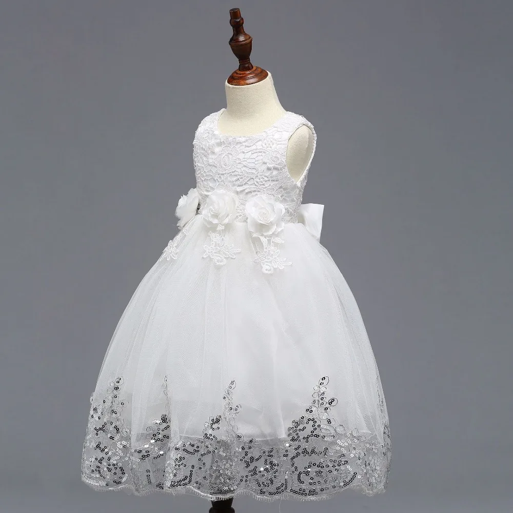 

Flower Dress Elegant Dress Pageant Wedding Bridal Tulle Formal Party Dress In Stock