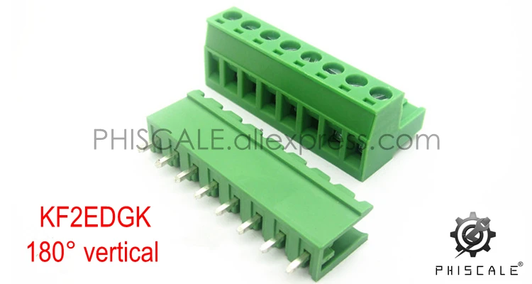 PHISCALE KF2EDGK 5 08 мм 2 12 контактный вертикальный/90 градусов прямоугольный Штекерный