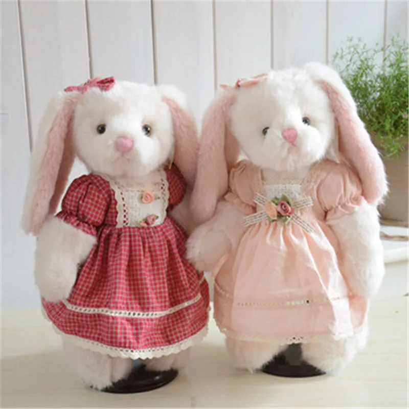 Lovely Bunny Rabbit Plush Toys Soft Sleeping Comfort Peluche Dolls Gift for Baby Kids Lovers High Quality 35cm | Игрушки и хобби