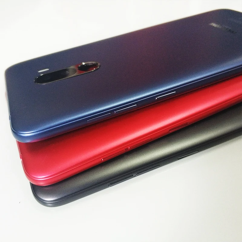 XIAOMI PocoPhone F1 батарея задняя крышка с ключ для боковой кнопки объектив камеры задняя дверь задний корпус чехол для XIAOMI poco F1 pocoF1