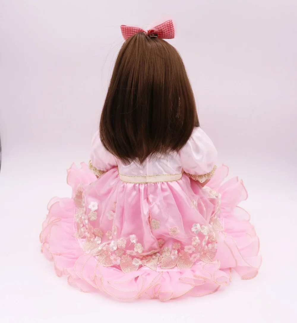 2" 60 см Большой размер reborn girl princess силиконовая, виниловая кукла для малышей, куклы для новорожденных, подарок для детей, bebe toy reborn bonecas