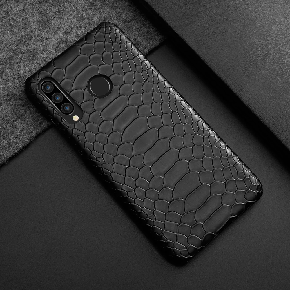 Высокое качество змеиная кожа чехол для huawei P20Lite Nova3E PC чехол идеально подходит для huawei P30Lite Nova4E чехол для телефона