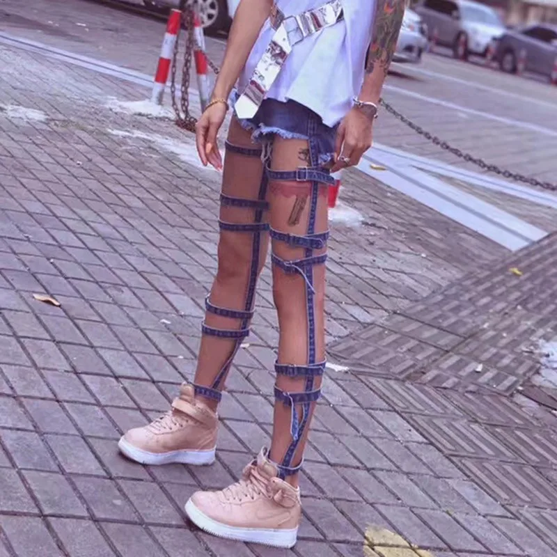 Джинсовые шорты TWOTWINSTYLE со съемными вырезами большого размера мини-брюки летняя