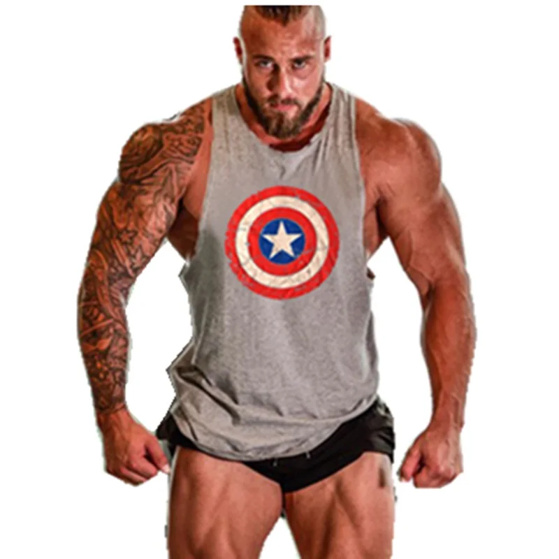 Seven Joe. musculation жилет одежда для бодибилдинга и фитнеса мужская майка однотонные безрукавки пустые мужские майки - Цвет: Captain gray