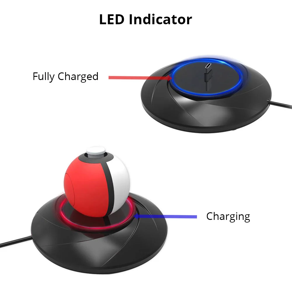 USB Charging Stand for Nintendo switch Poke ball Plus Charger Dock Nintend Switch Game Accessories | Электроника