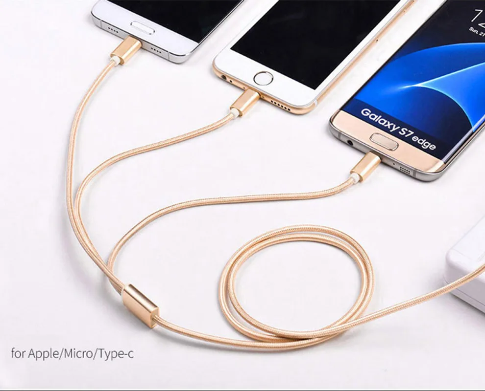 ELFMIC 2.4A кабель для быстрой зарядки Micro-usb-type-C светильник для xiaomi huawei iphone ipad samsung