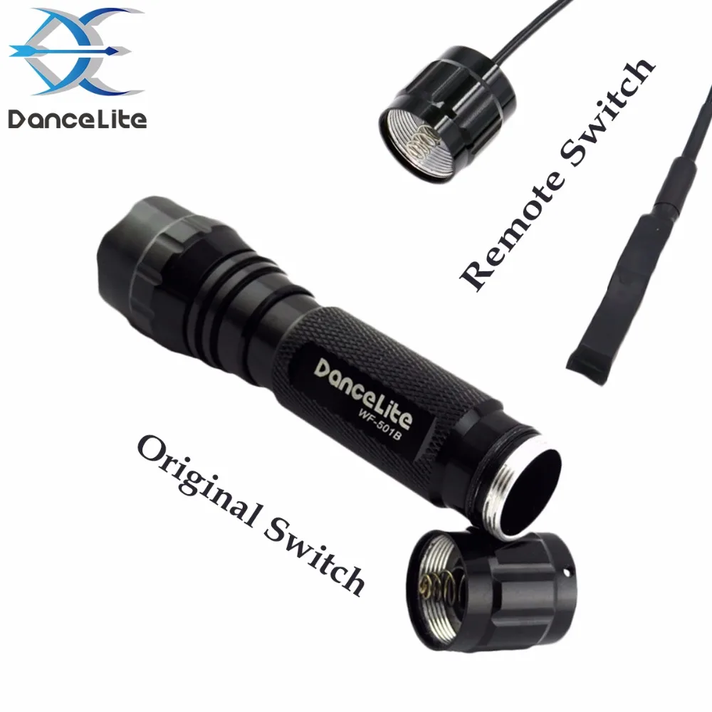 DanceLite WF-501B XP-L Hi V3 6500K White Light LED Flashlight Lantern Torch + Remote Switch | Лампы и освещение