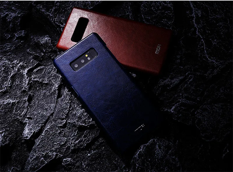 Для samsung galaxy note 8 чехол MOFi для samsung note 8 кожаный чехол SM-N9500 SM-N950F задняя крышка винтажная для samsung note8 жесткая