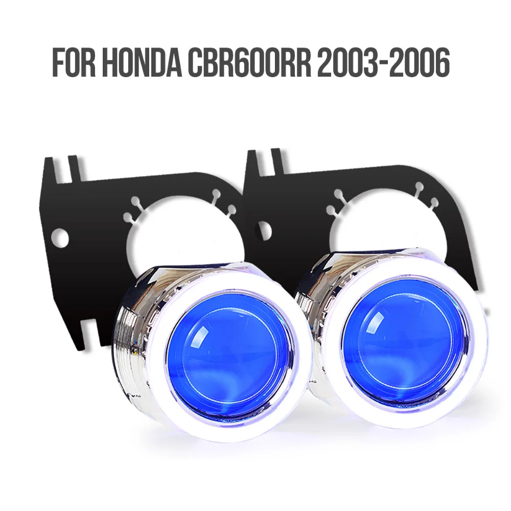 LED линза мотоцикл подходит Honda CBR600RR 2003 2004 2005 2006 Блоки розжига ксенона дьявольские