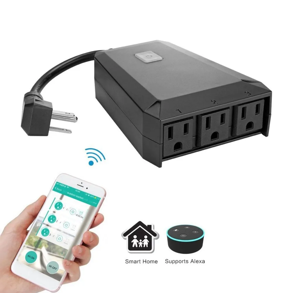 Smart Power Socket Intelligent 3 Ports Plug WiFi Wireless Remote on/off Switch for Smartphones | Обустройство дома
