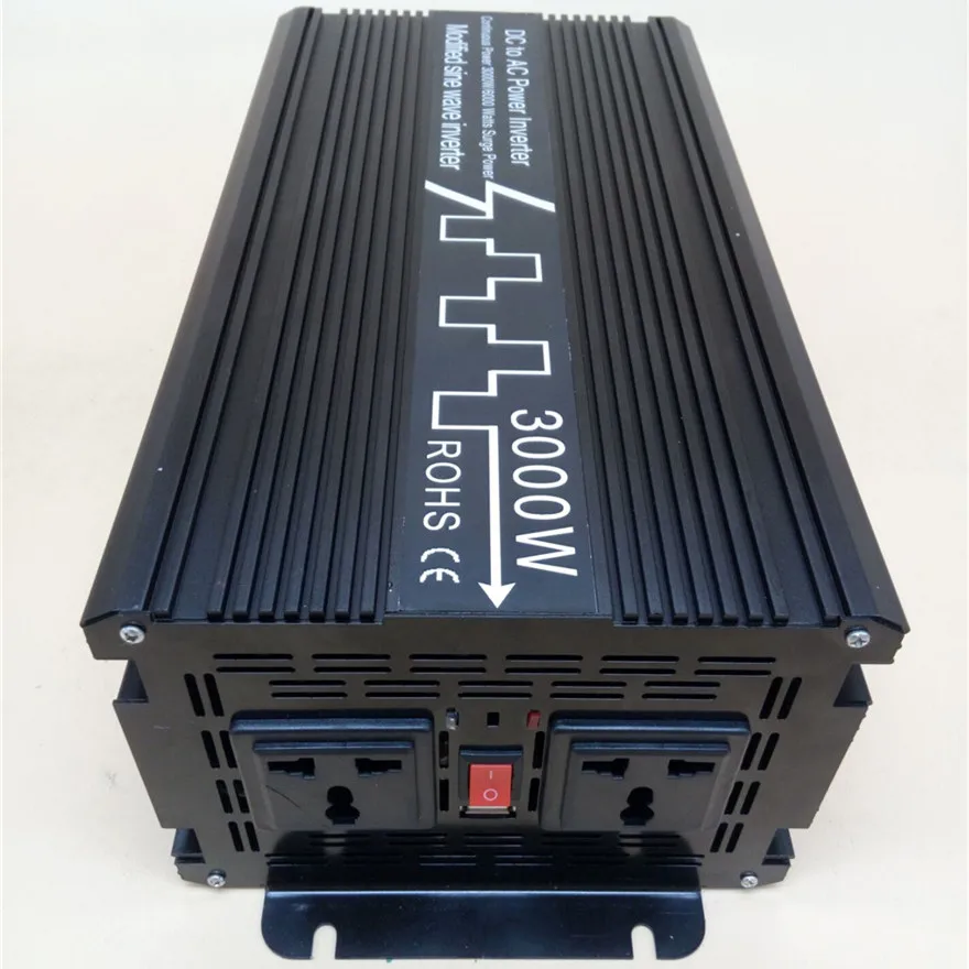 3000 Вт/6000 Вт модифицированный синусоидальный инвертор постоянного тока 12 В 24 в 48