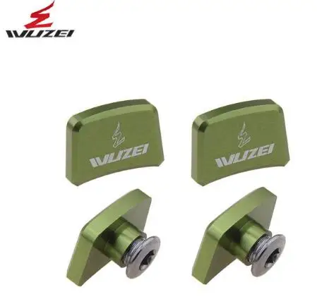 green 4 шт. цепной болт горный велосипедная Звездочка украшения винты CNC 7075 MTB велосипедный дисковой винт для шатун со звездами для велосипеда аксессуары - Цвет: green