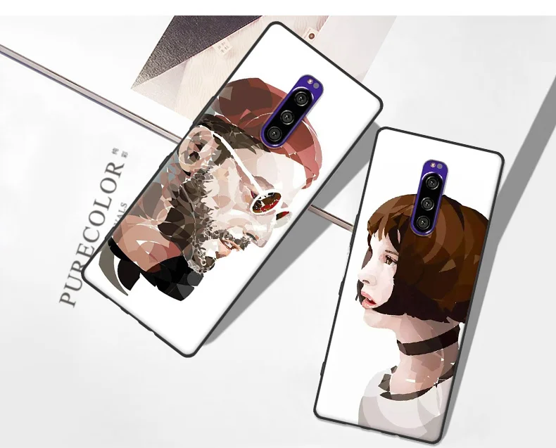 Для sony Xperia 1 чехол sony 1 задняя крышка роспись Леон убийца мультфильм мягкий силиконовый чехол для телефона для sony Xperia1 J8110 J8170 J9110