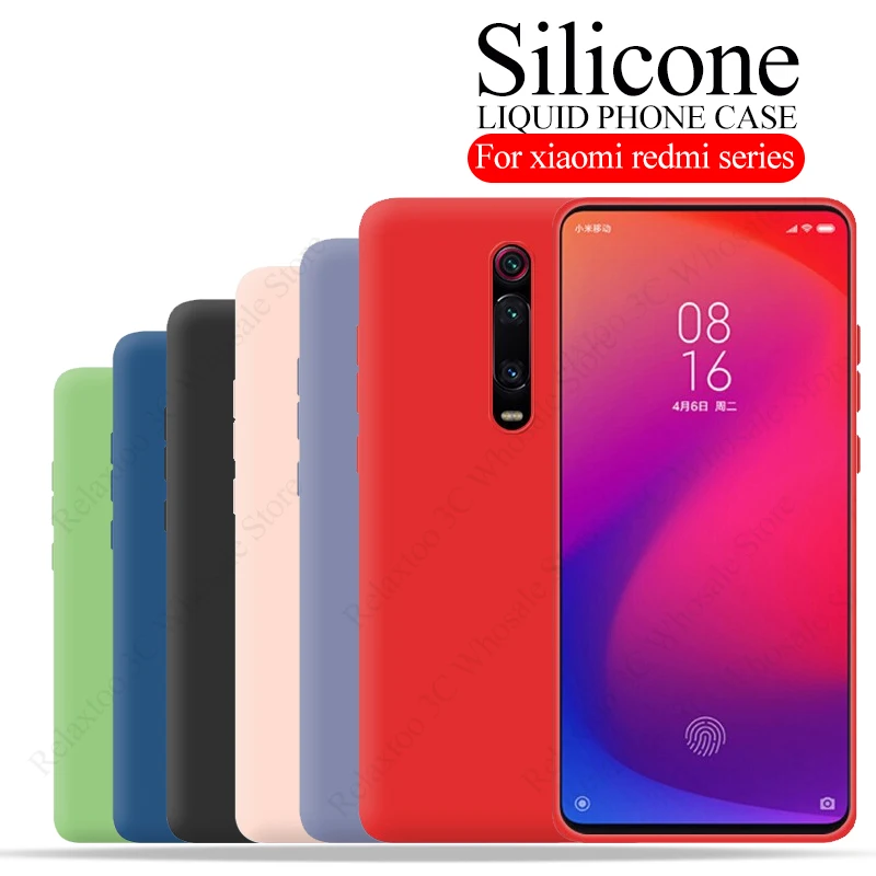 Жидкий силиконовый чехол для Xiaomi mi 9 t pro Redmi K20 смартфона xiaomi redmi note 7 xiomi xaomi мягкий