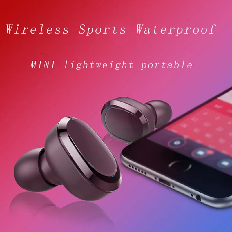 Bluetooth гарнитура бинауральная водонепроницаемая с шумоподавлением и быстрой