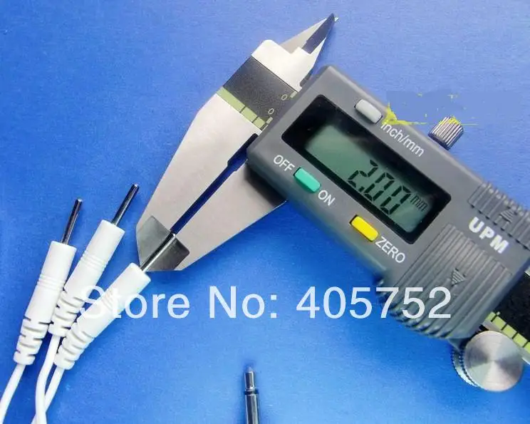 

DHL freeshipping 1000pcs/lotDC 3.5MM Electrode Wires TENS EMS MACHINE 2-pin cables Standard Connection 3.5mm REUSABLE 2mm Plug