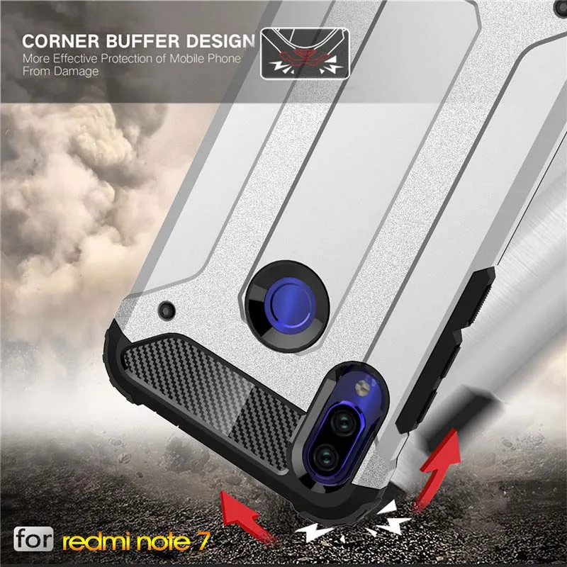 Силиконовый чехол для Xiaomi Redmi Note 7 Pro TPU PC Protector Shoockproof Armor силиконовый Note7 |