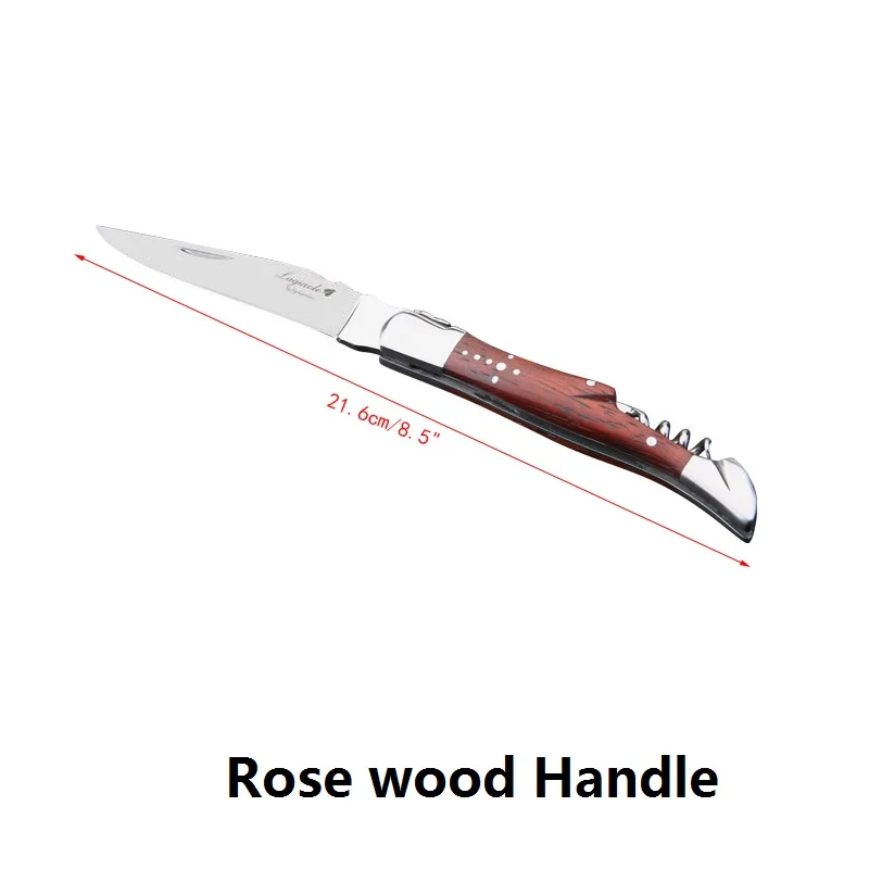 Rosewood Handle Штопор открывалки для вина ножи из нержавеющей стали пивная банка, бутылка открывалка для вина деревянная ручка Аксессуары для свадебной вечеринки ресторанный инструмент - Цвет: Rosewood Handle