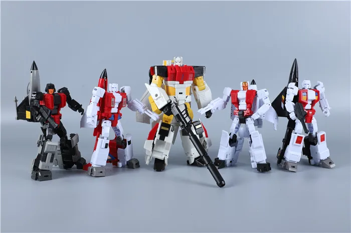 Робот Игрушки трансформация JJ-02 Jet Commander G1 Superion набор из 5 JJ02 фигурки