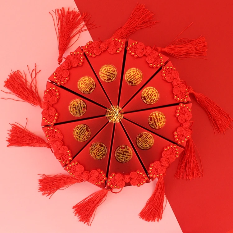 10 шт. Бесплатная доставка коробка конфет Творческий китайский стиль брак сахар