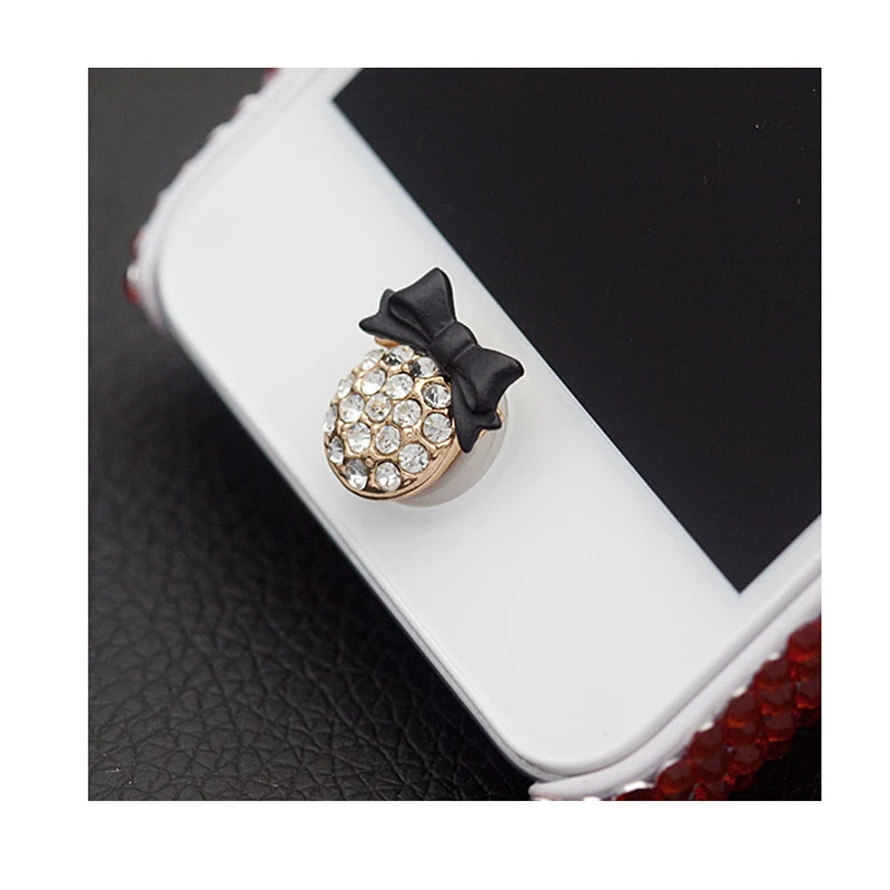 LANDFOX 3D Кристалл Bling Алмаз Главная Кнопка Наклейка для iPhone IOS сотовые телефоны аксессуары телефон наклейка s дропшиппинг