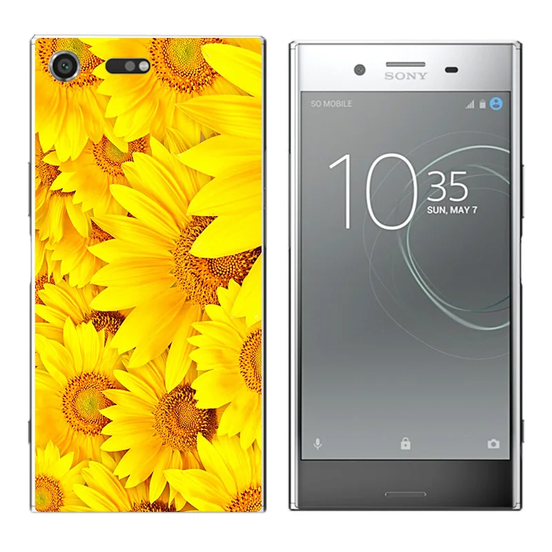 Новый чехол для Sony Xperia XZ Премиум мягкий TPU с принтом &quotволны&quot Premium G8141 G8142 задняя