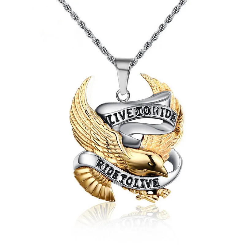 Ожерелье с подвеской в виде орла из нержавеющей стали|stainless steel|pendant necklacenecklace men |