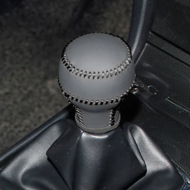 Gear Cover Black PONSNY автомобильный Редуктор/ручной тормоз/руль из натуральной кожи чехол для Mitsubishi Lancer-EX Outlander Asx Lancer 2006-2012 - Название цвета: Gear Cover Black