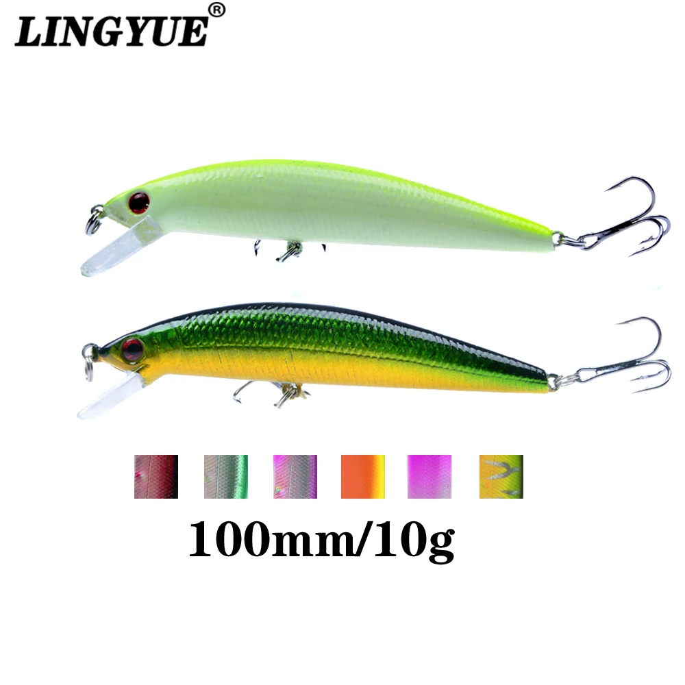 LINGYUE, 1 шт., жесткие приманки для рыбалки, гольян, 10 см, 10 г, плавающие воблеры, Isca, искусственная приманка, пластиковые воблеры, приманка для троллинга