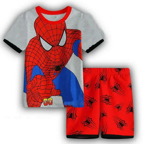 Модный Пижамный костюм для мальчиков летние детские пижамы одежда сна малышей