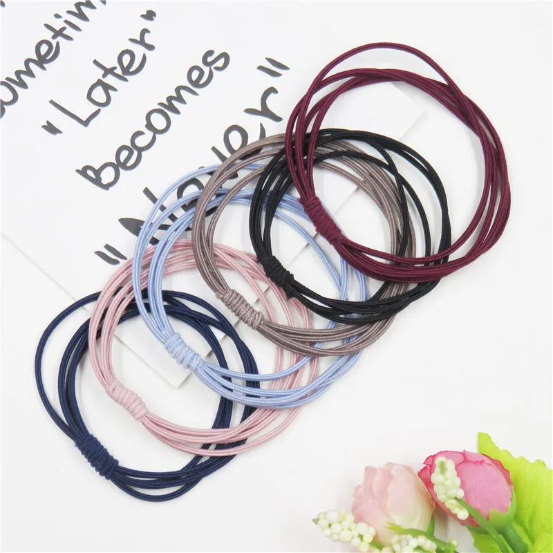 1 шт. простая эластичная повязка для волос с узлом девочек Женская резинка