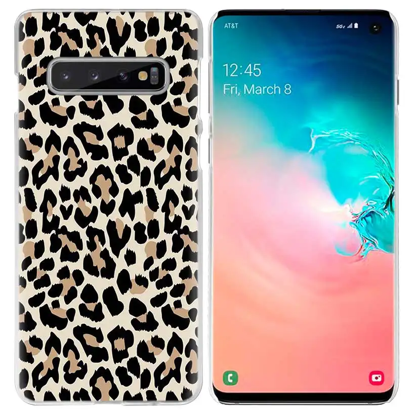 02 Тигра и леопардовой расцветкой чехол для samsung Galaxy S10 5G S10e S9 S8 M30 M20 M10 J4 J6 плюс J8 Note 8 9 жесткий чехол из пк для телефона Coque - Цвет: 02