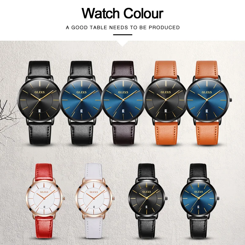OLEVS мужские часы топовые брендовые Роскошные деловые кварцевые с автоматическим