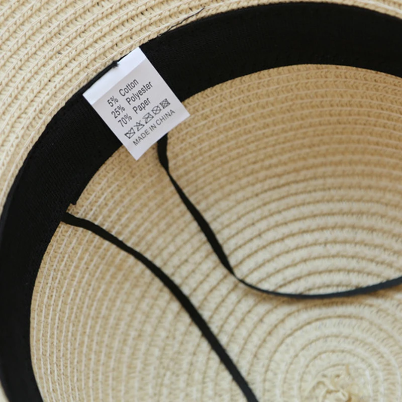 summer straw hat women big wide brim beach sun foldable block UV protection panama bone chapeu feminino |
