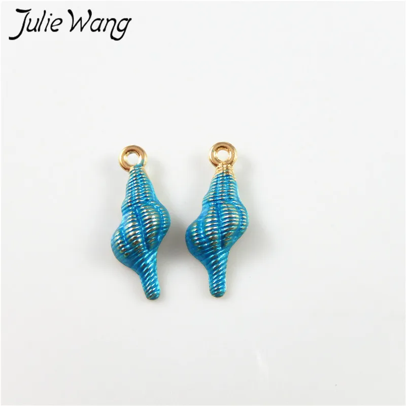 Julie Wang 16 шт. зеленые фиолетовые розовые синие Разноцветные Оптовые эмалевые сплав