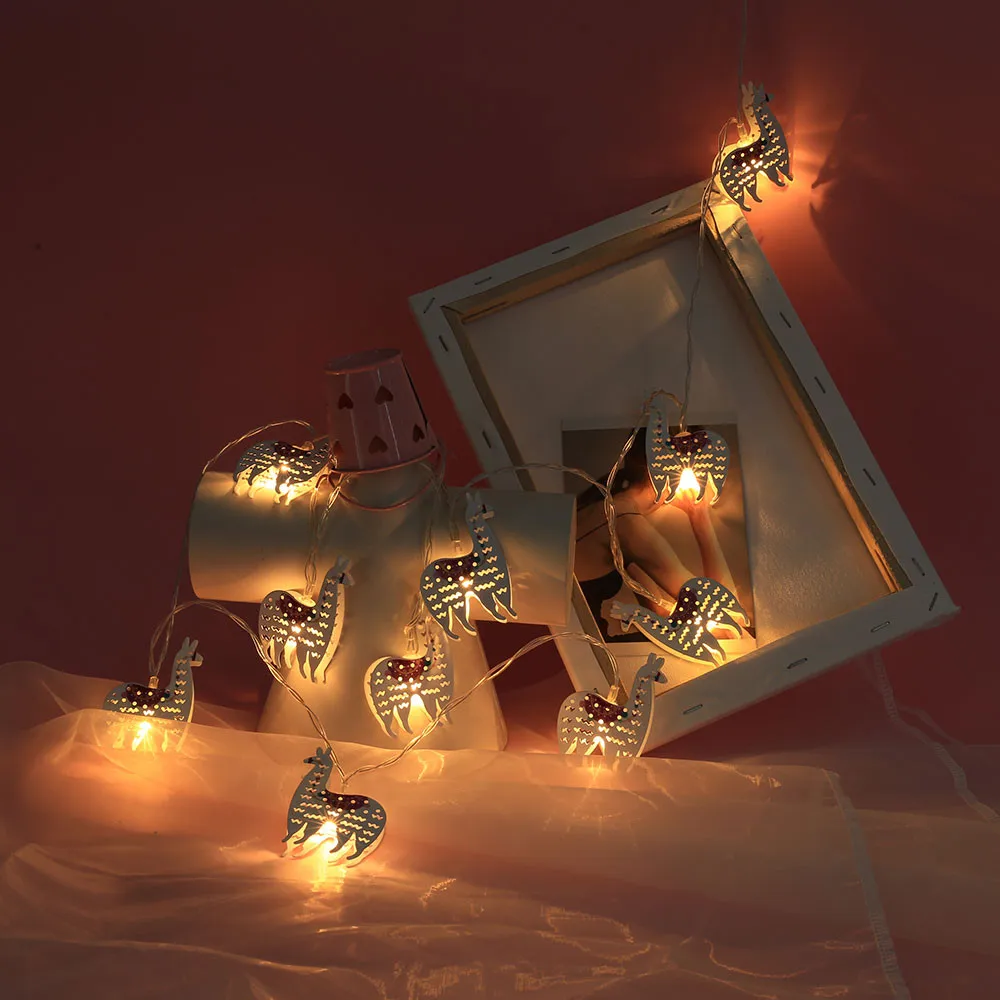 Рождественская гирлянда в форме животных 2 м 10 светодиодов внутренняя елка декор