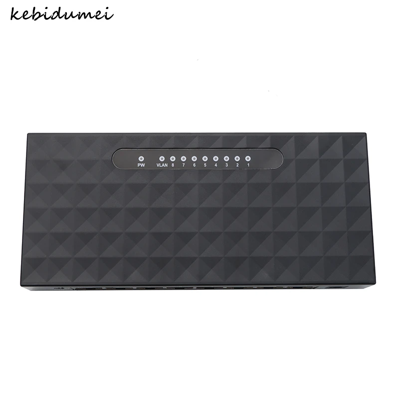 Высокопроизводительный умный гигабитный коммутатор Kebidumei 8 портов 10/100/1000 Ethernet