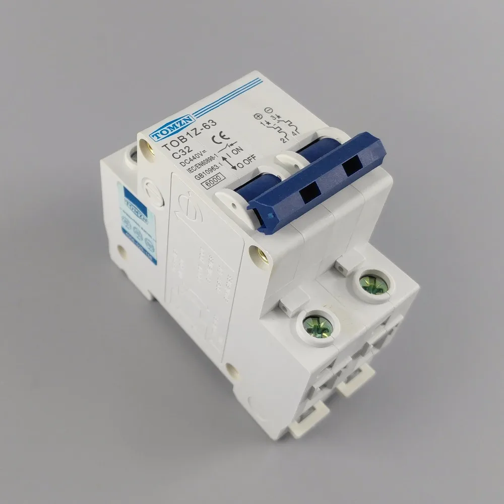 2P 32A DC 440V автоматический выключатель MCB C Кривая