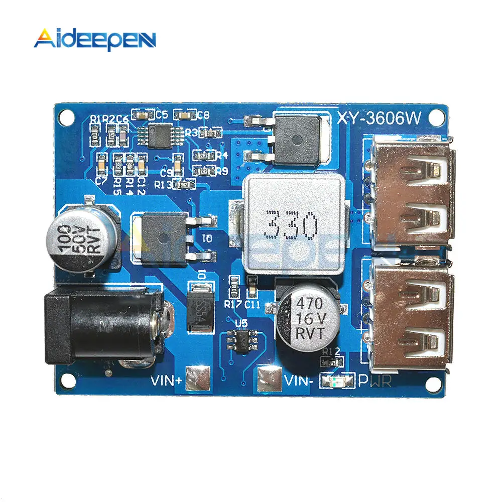 DC-DC 24V 12V 5V модуль питания Buck 5A мощность понижающий преобразователь Diy электронная